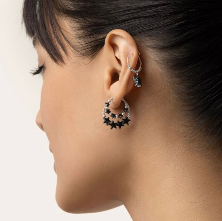 Set 3 Orecchìni Stelle Ematite