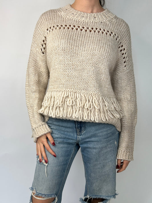 Maglia Paricollo con Frange Kikisix