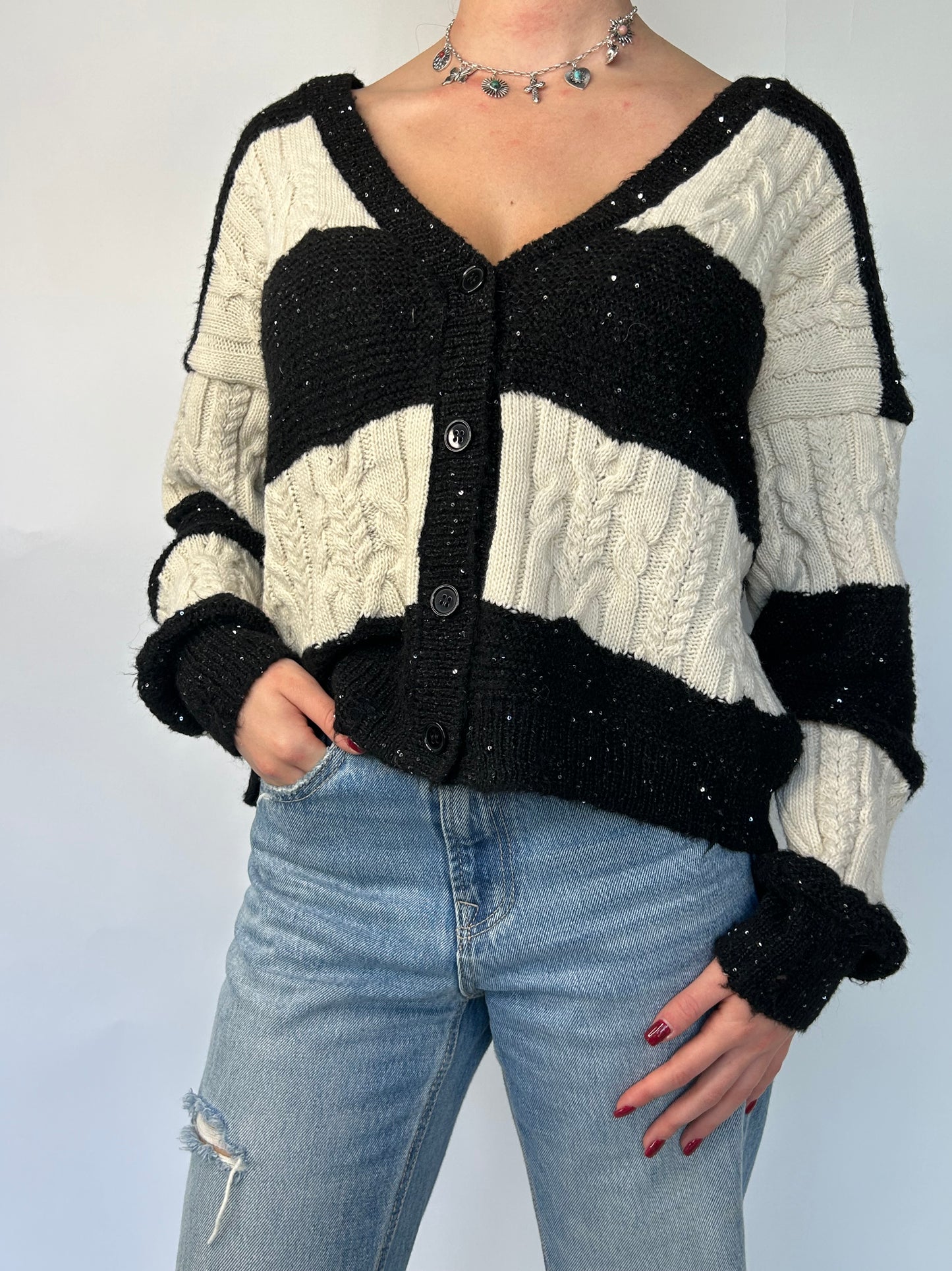 Cardigan Righe