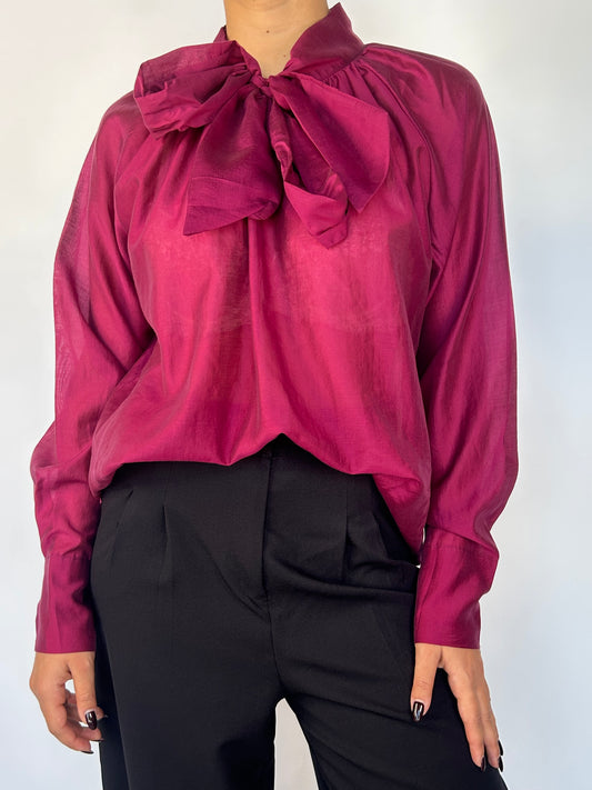 Camicia con fiocco