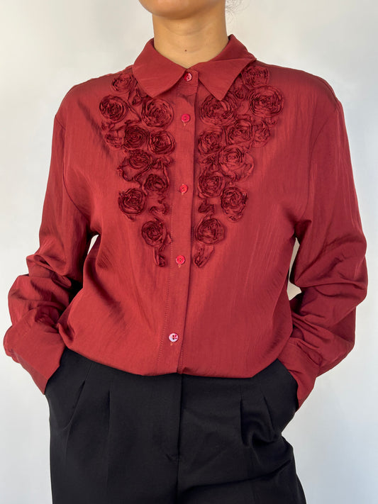 Camicia Rose Bordeaux