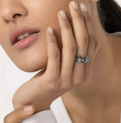 Anello elastico stelle grandi Ematite